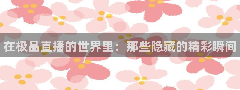 松鼠看球直播：在极品直播的世界里：那些隐藏的精彩瞬间
